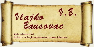 Vlajko Bausovac vizit kartica